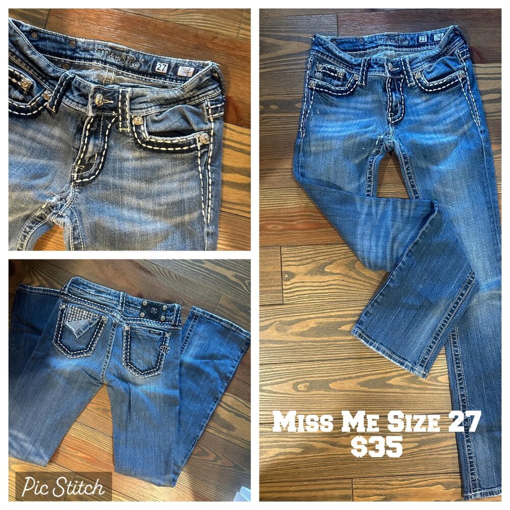 Miss Me Straight Leg Jean Sz 27
